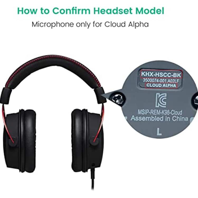 Ersatz Mic Mikrofon für Hyperx Alpha S kabelloses Gaming-Headset