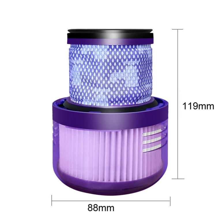 Bageste HEPA-filter til Dysons Ledningsfri støvsuger V10 Slim