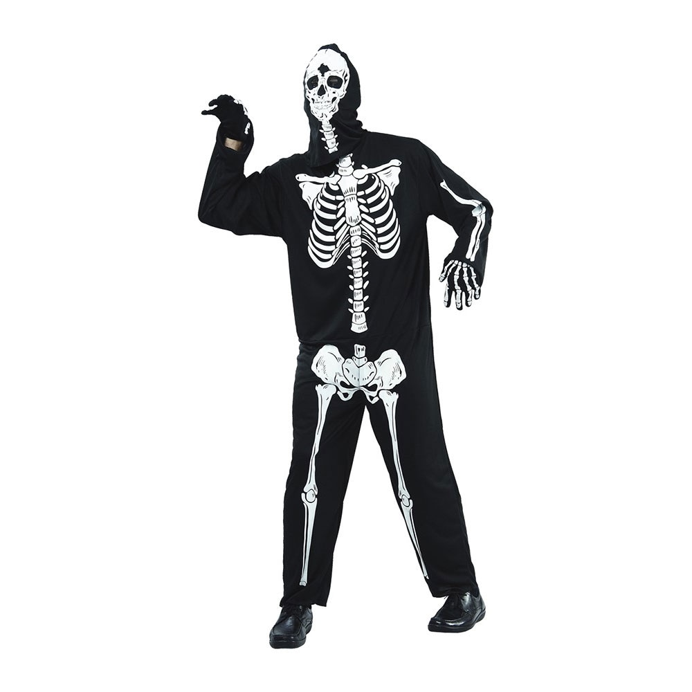Udklædning - Skelet-overall