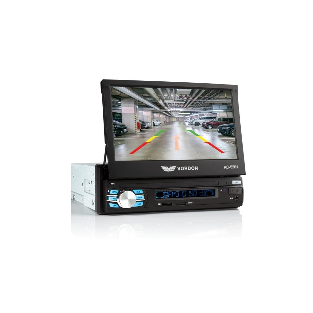 Vordon AC-5201 Bilstereo med udfoldelig skærm 7"