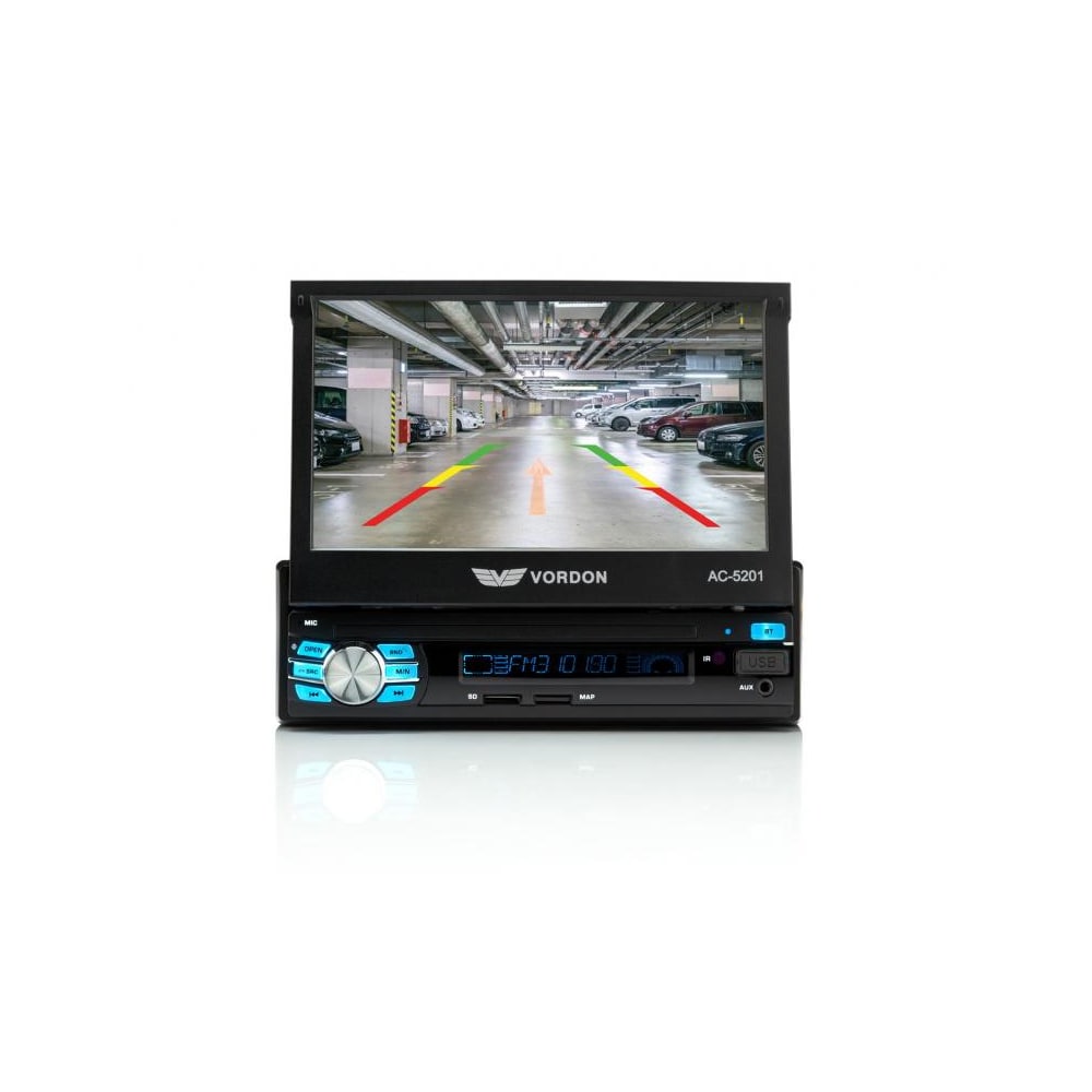Vordon AC-5201 Bilstereo med udfoldelig skærm 7"