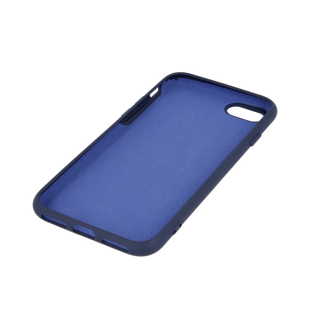 Silikone-cover til iPhone X / XS - mørkeblå