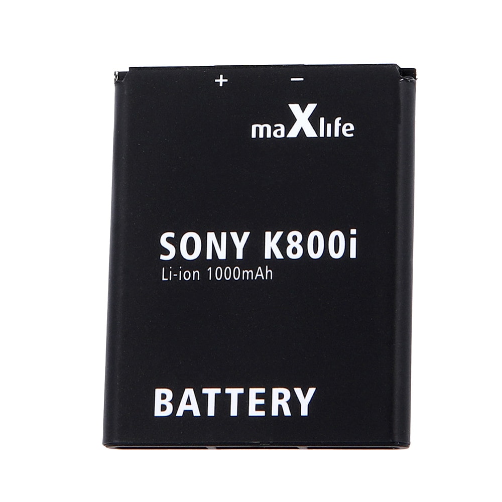 Reklame spand Meget sur Maxlife batteri til Sony Ericsson K530i / K550i / K800i / BST-33 1000mAh -  Køb på 24hshop.dk