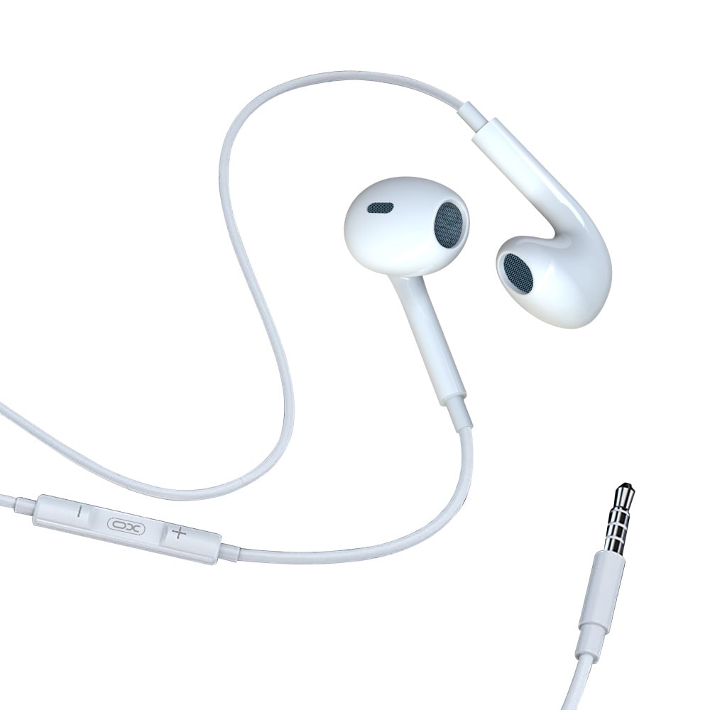 XO In-ear hovedtelefoner med AUX - hvid
