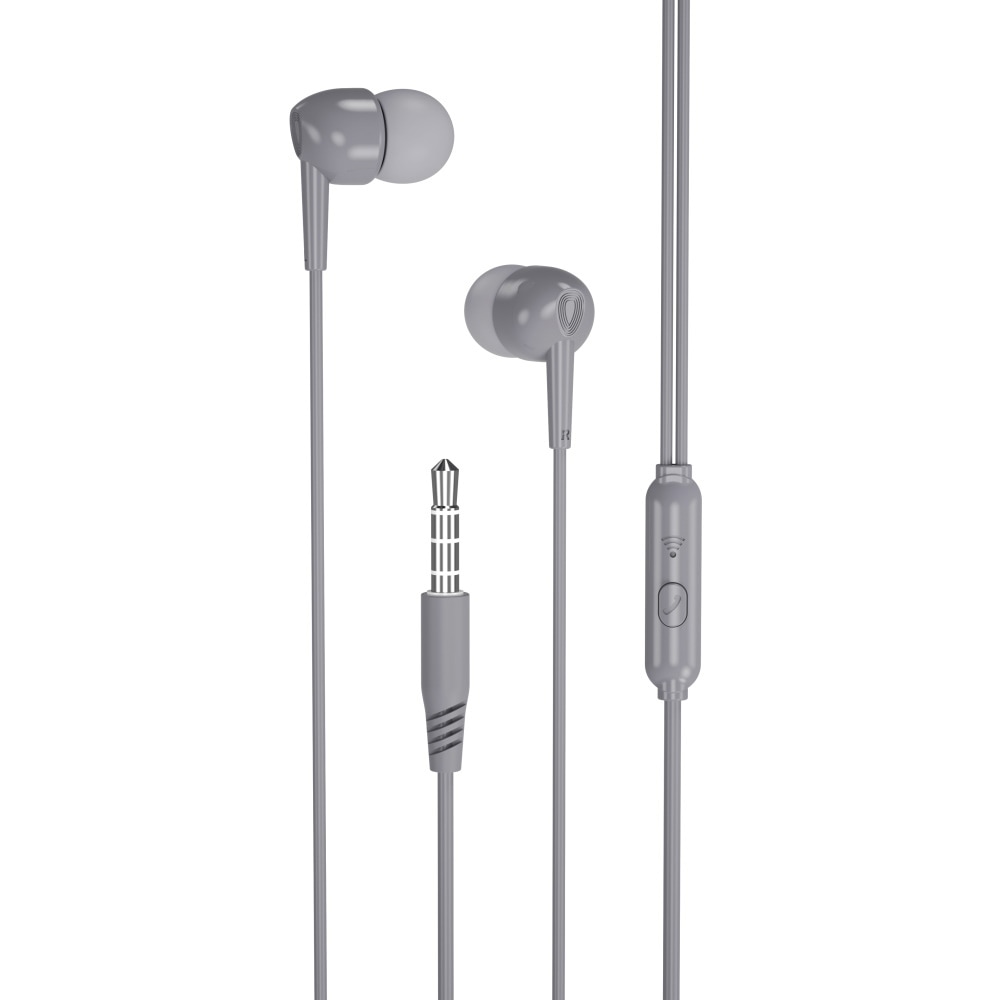 XO EP37 in-ear hovedtelefoner med AUX - grå