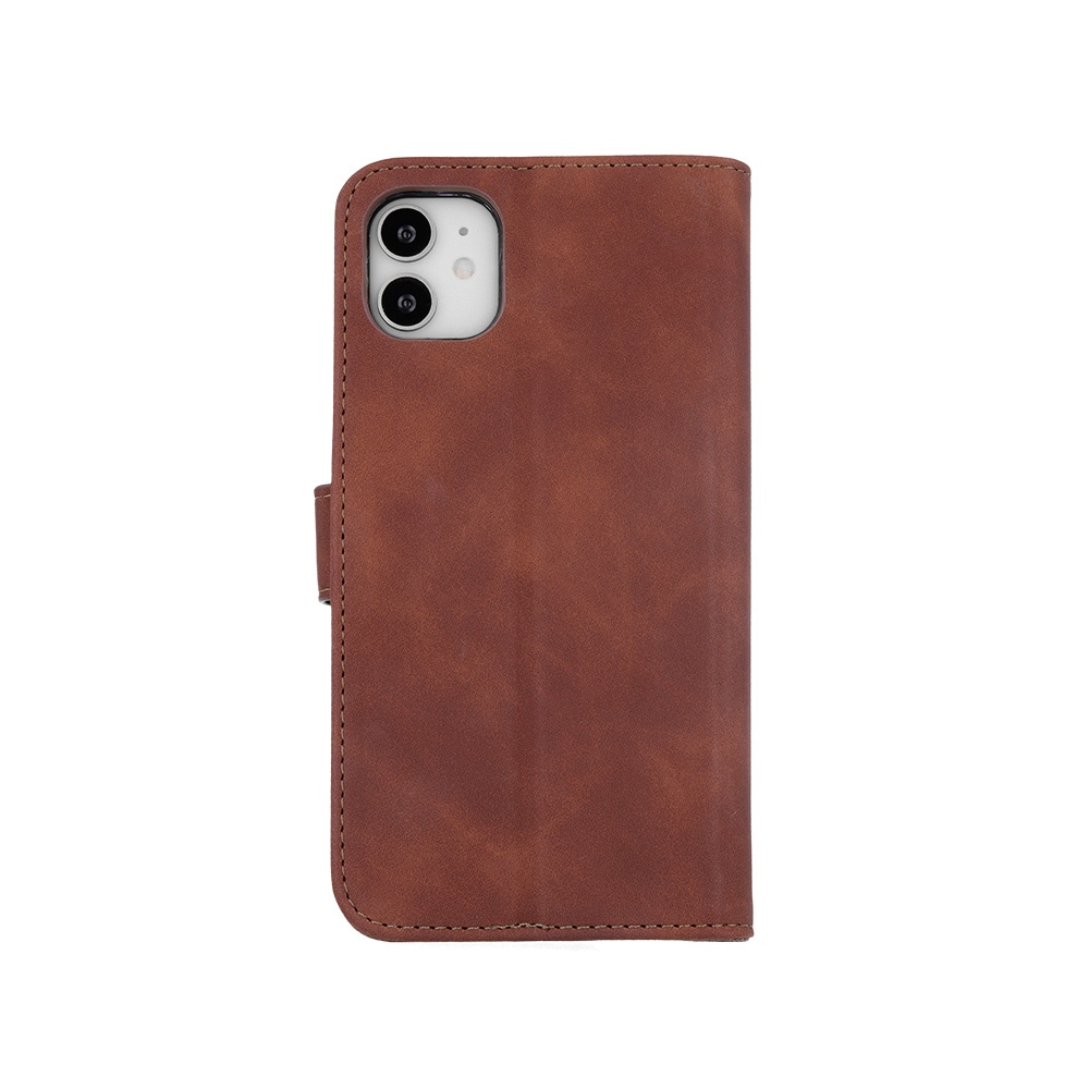 Smart velvet cover til iPhone 14 Plus 6,7" - brun