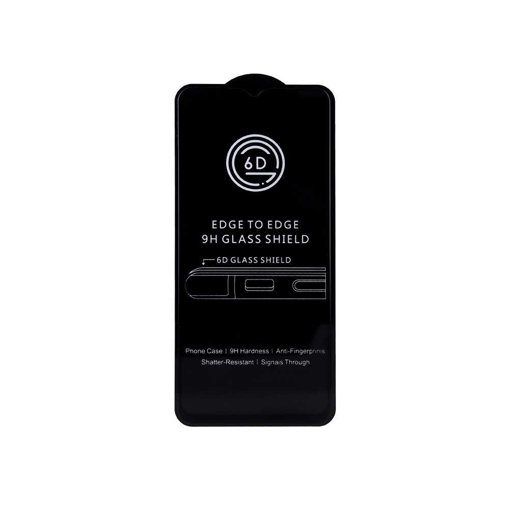 Hærdet skærmbeskytter 6D med sort ramme - iPhone 14 Pro Max
