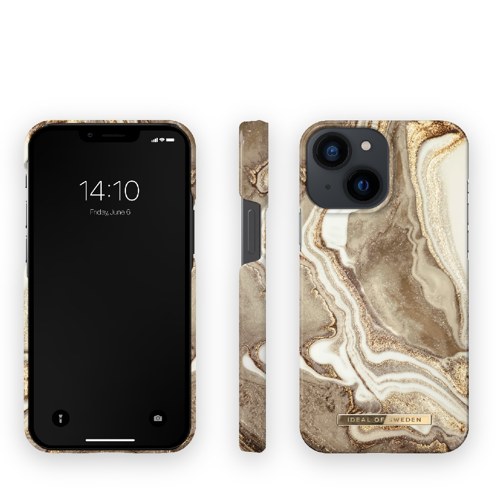 IDEAL OF SWEDEN Mobilcover Golden Sand Marble til iPhone 13 mini