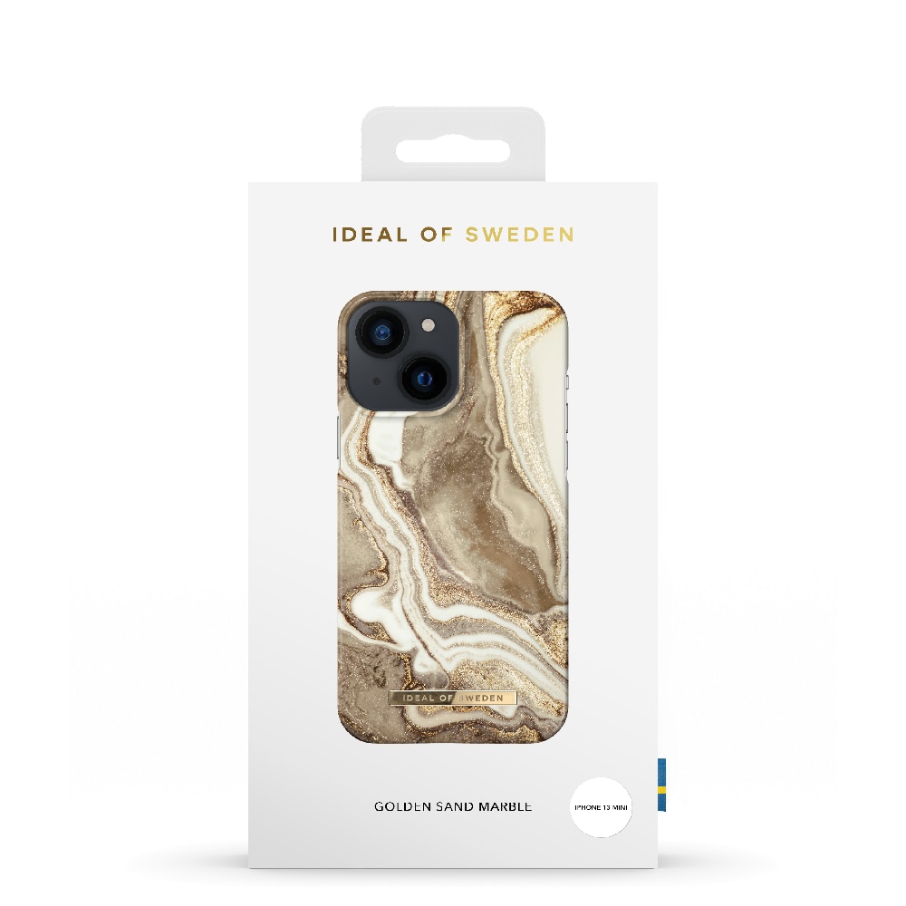 IDEAL OF SWEDEN Mobilcover Golden Sand Marble til iPhone 13 mini