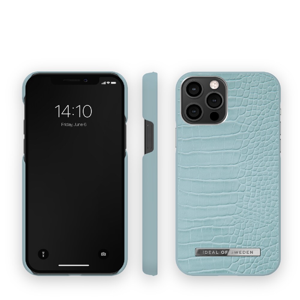 IDEAL OF SWEDEN Mobilcover Soft Blue Croco til iPhone 12/12 Pro