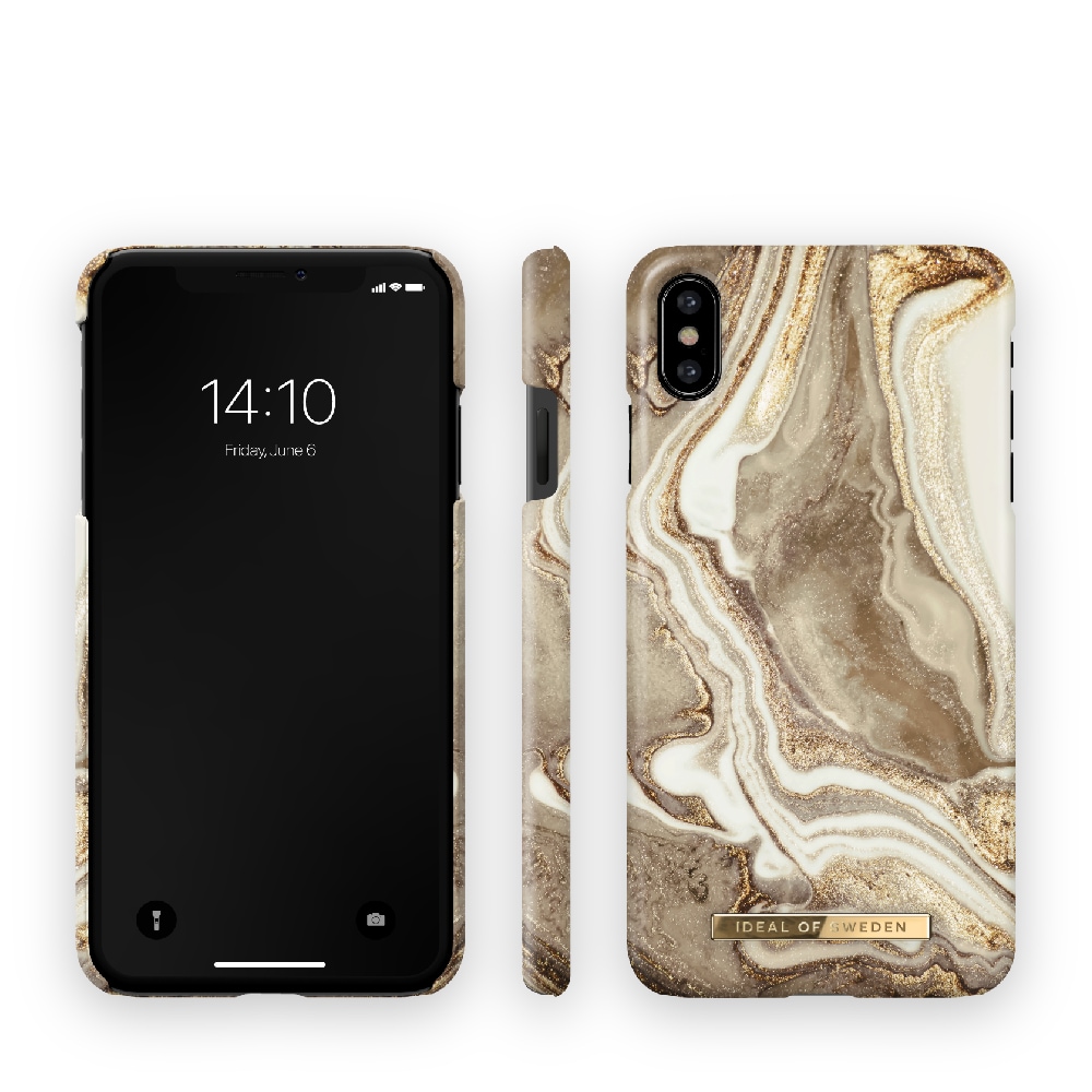 IDEAL OF SWEDEN Mobilcover Golden Sand Marble til iPhone X/XS