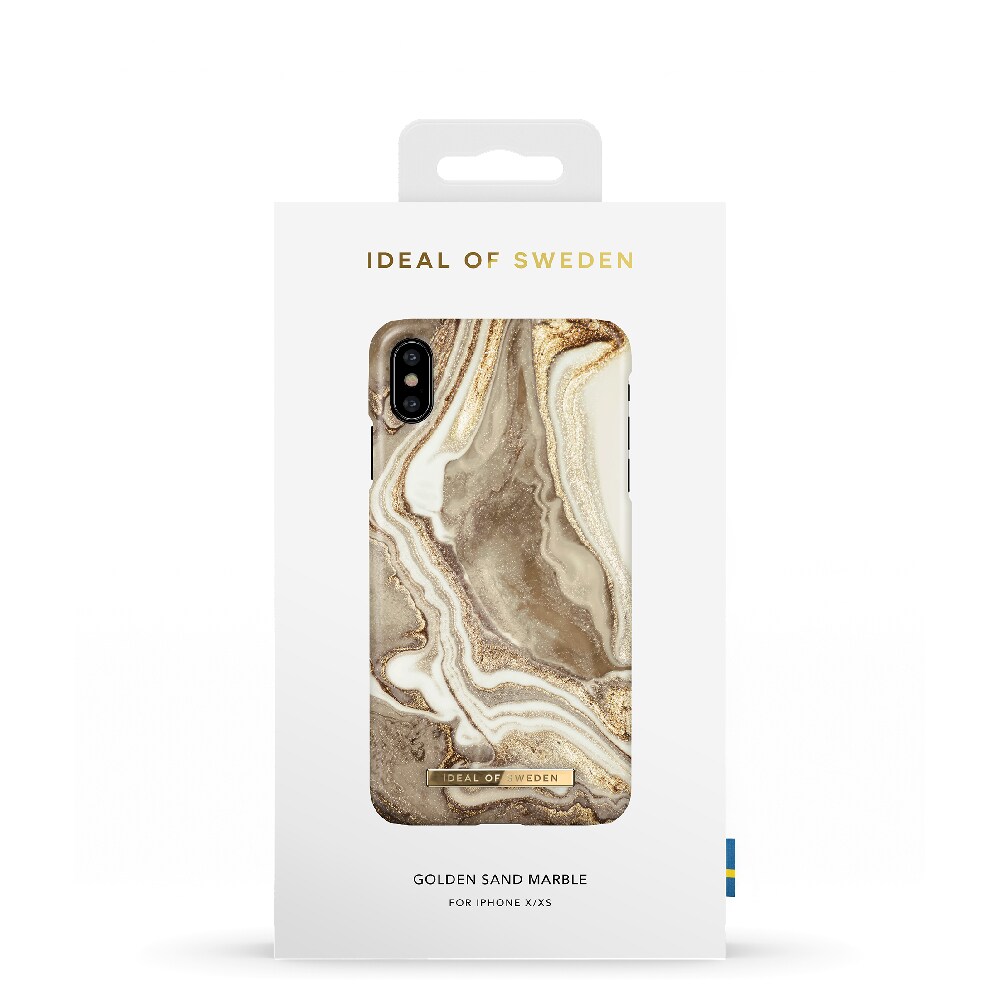 IDEAL OF SWEDEN Mobilcover Golden Sand Marble til iPhone X/XS