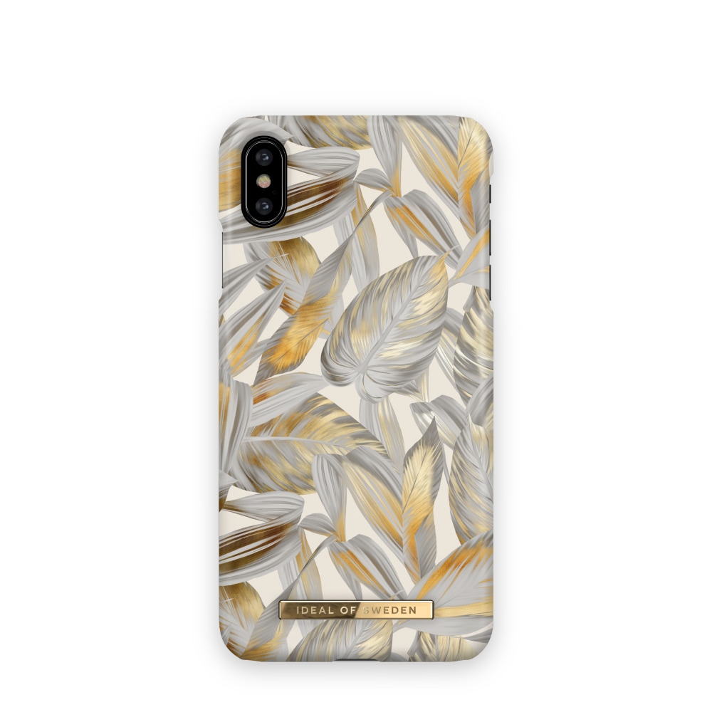 IDEAL OF SWEDEN Mobilcover Platinum Leaves til iPhone XS Max