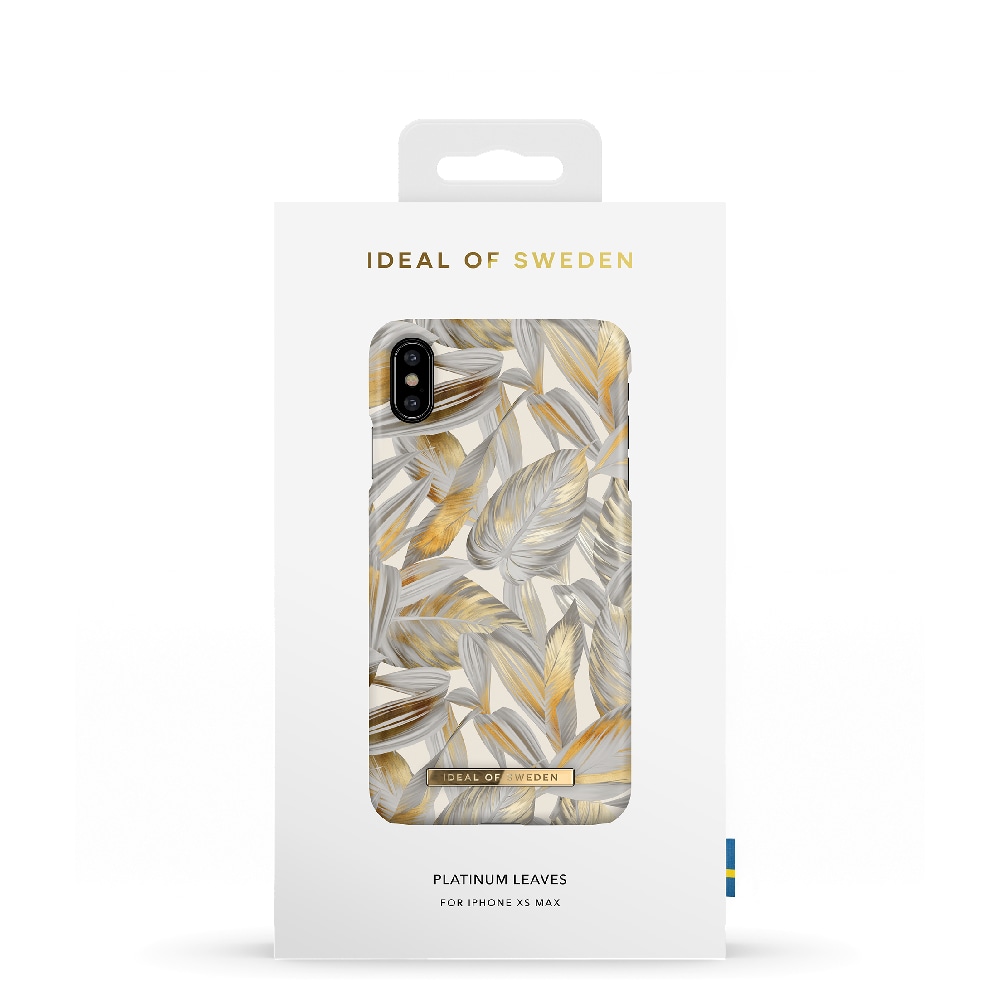 IDEAL OF SWEDEN Mobilcover Platinum Leaves til iPhone XS Max