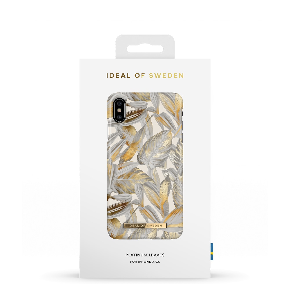 IDEAL OF SWEDEN Mobilcover Platinum Leaves til iPhone X/XS