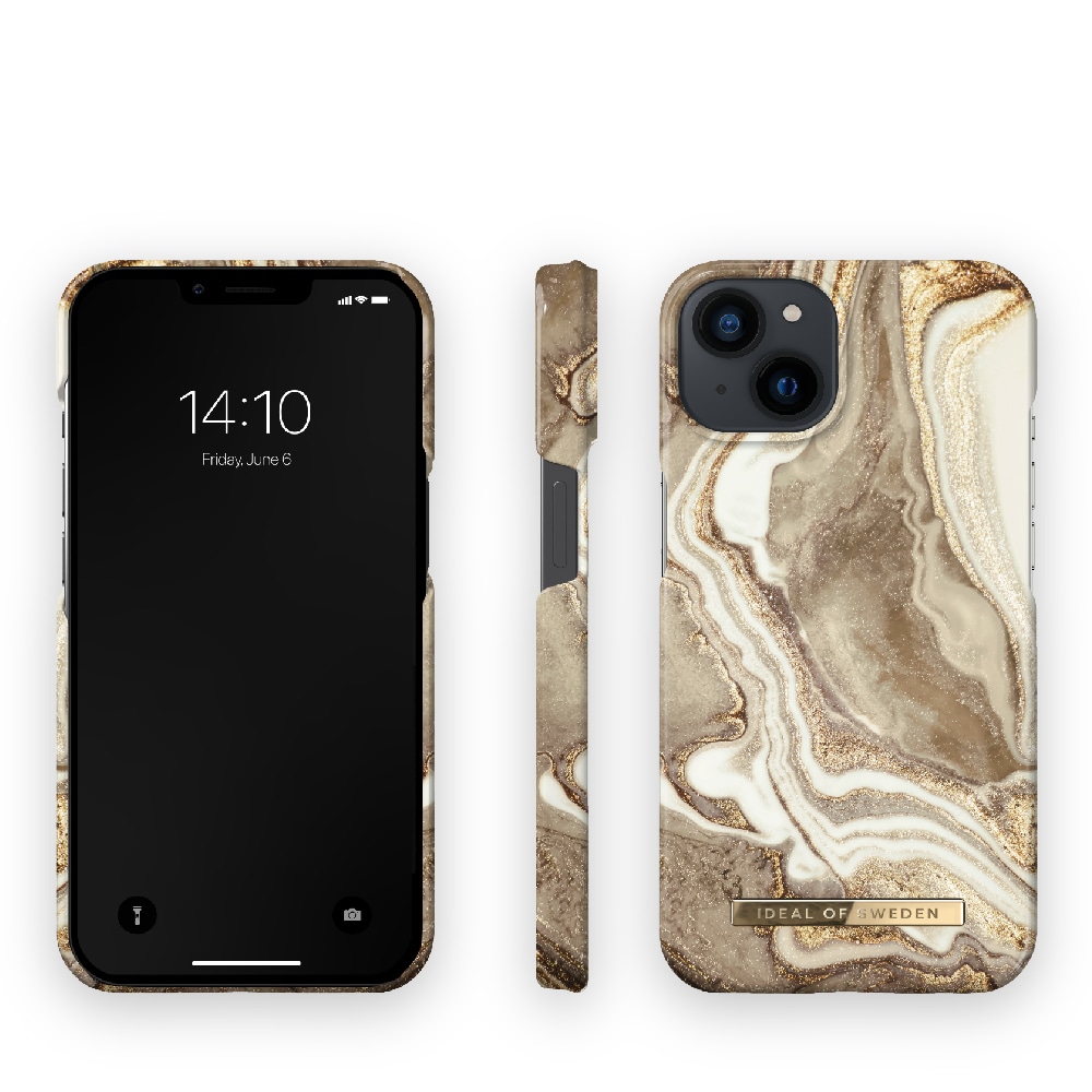 IDEAL OF SWEDEN Mobilcover Golden Sand Marble til iPhone 13