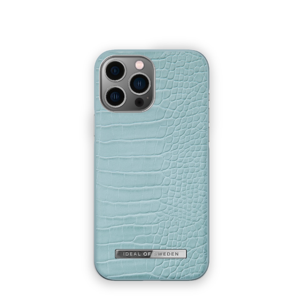 IDEAL OF SWEDEN Mobilcover Soft Blue Croco til iPhone 13 Pro Max