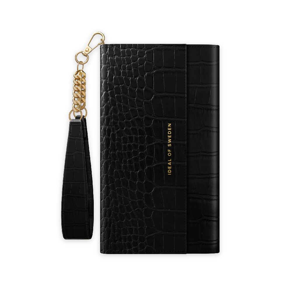 IDEAL OF SWEDEN Pung-cover Jet Black Croco til iPhone 12 mini