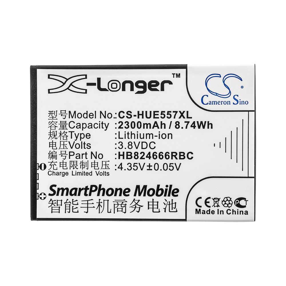 Erstatningsbatteri HB824666RBC til Huawei