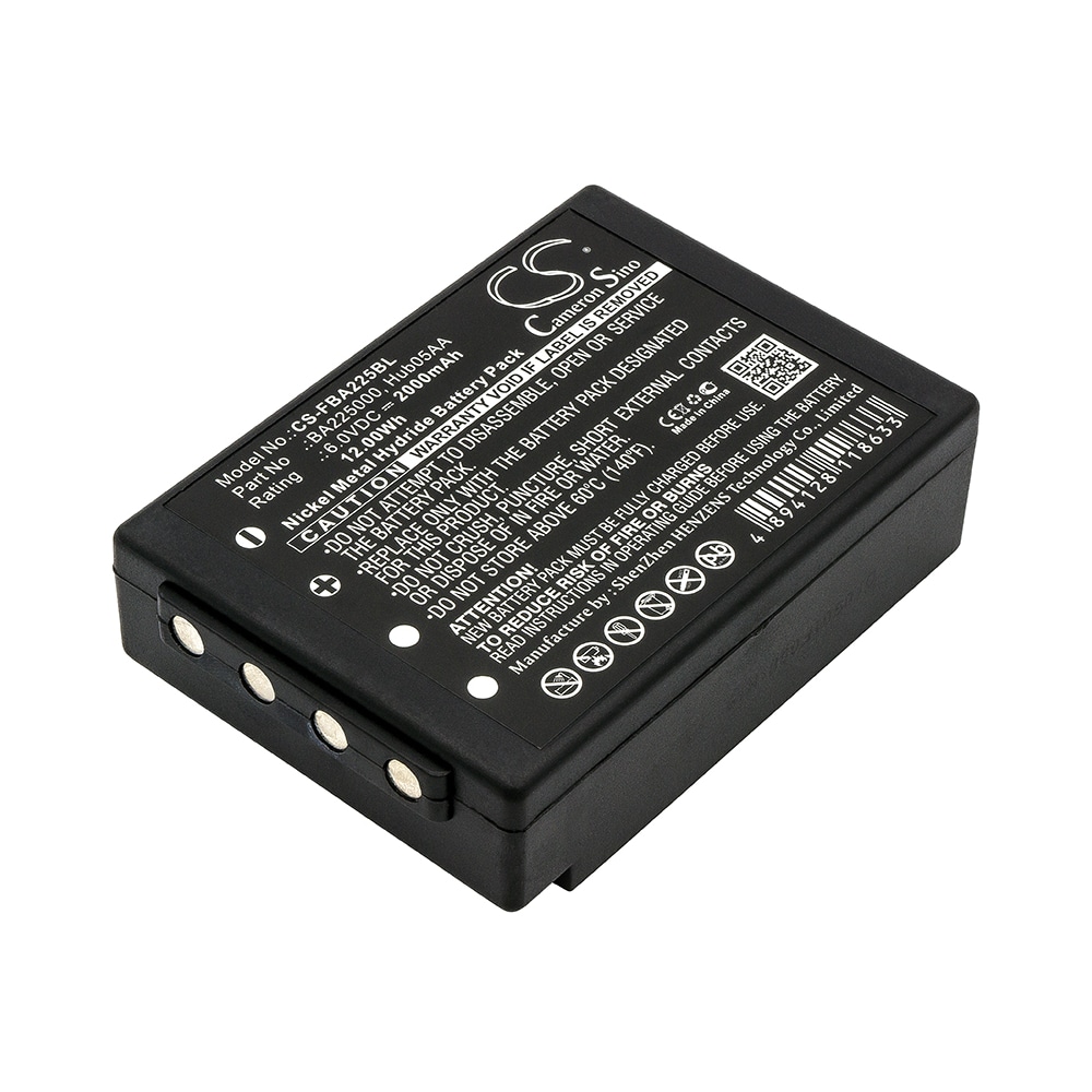 Erstatningsbatteri BA225000 og Hub05AA til HBC