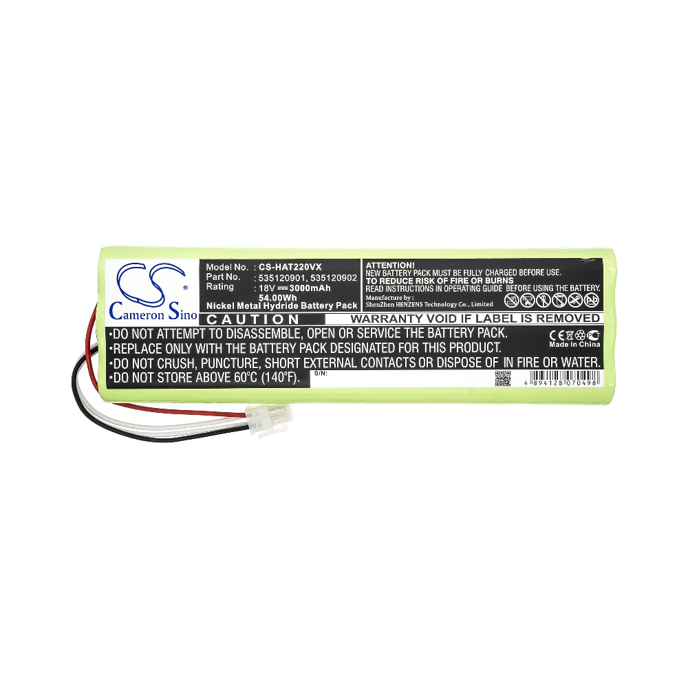 Erstatningsbatteri 535120901 og 535120902 til Husqvarna