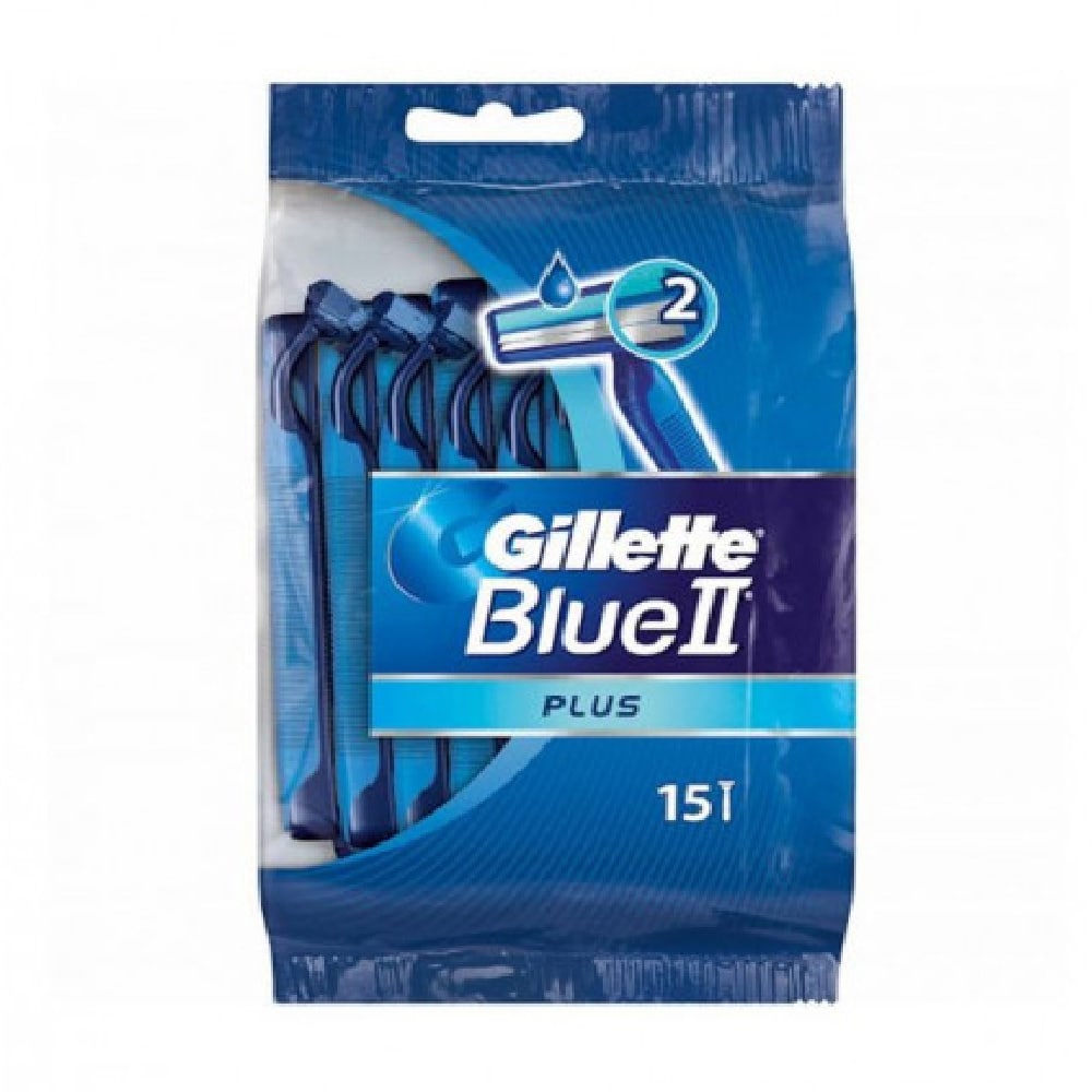 Gillette Blue II Plus Engangsskrabere 15-pak