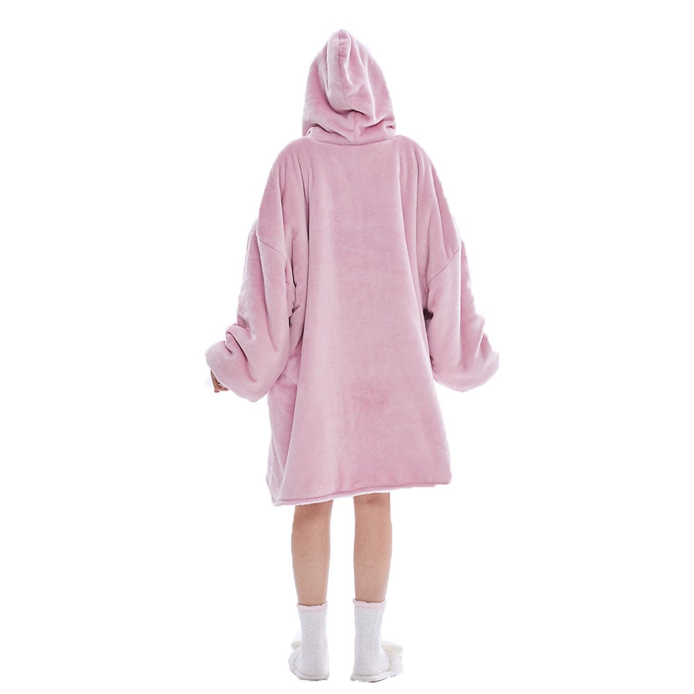 Oversized hoodie - Lyserød