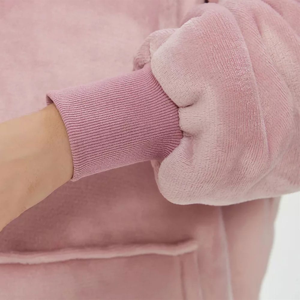 Oversized hoodie - Lyserød 120cm