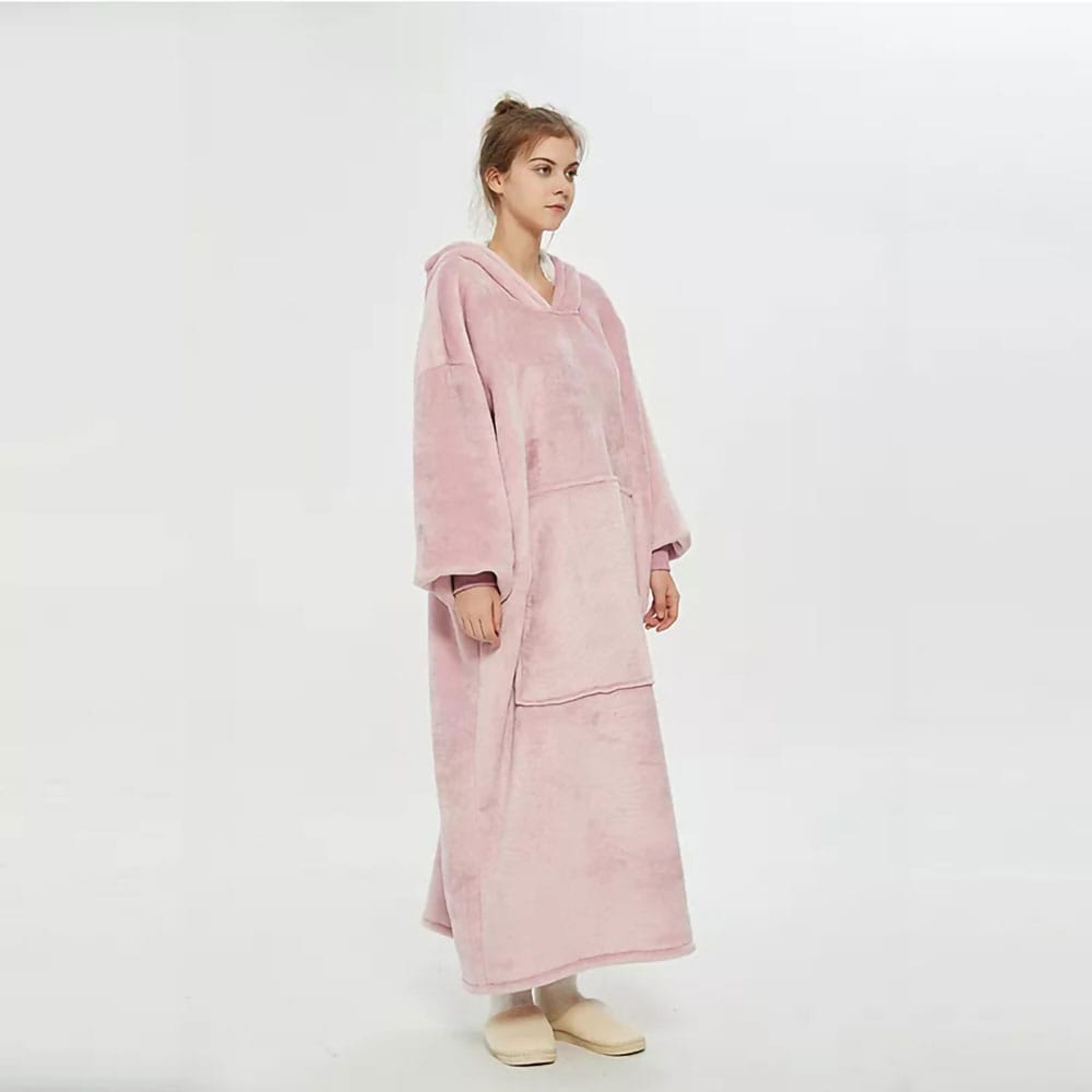 Oversized hoodie - Lyserød 120cm