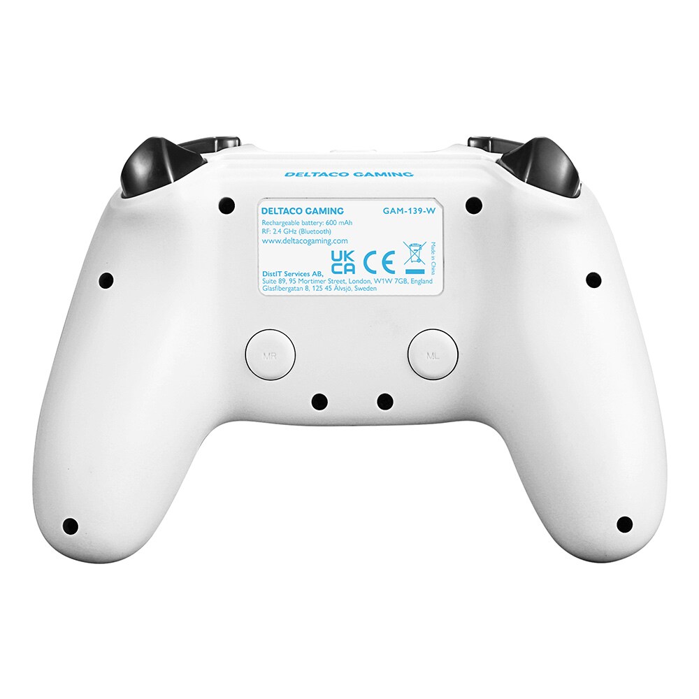 At redigere arrestordre vandrerhjemmet Deltaco Gaming Controller til Playstation 4 Hvid - Køb på 24hshop.dk