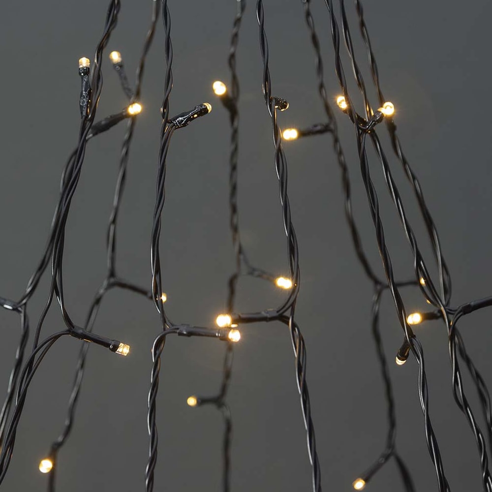 Nedis SmartLife Lyskæde-træ med 200 LED-pærer - Wi-Fi, 20m, 10x2m, varmt hvidt/koldt hvidt