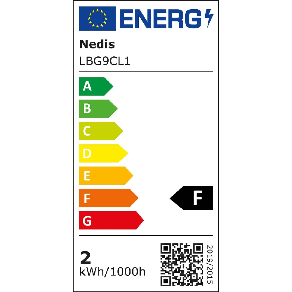 Nedis klar LED-pære varm hvid G9, 2W, 200lm, 2700K