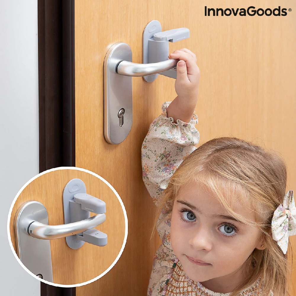 InnovaGoods Børnelås til dørhåndtaget - 2-pak