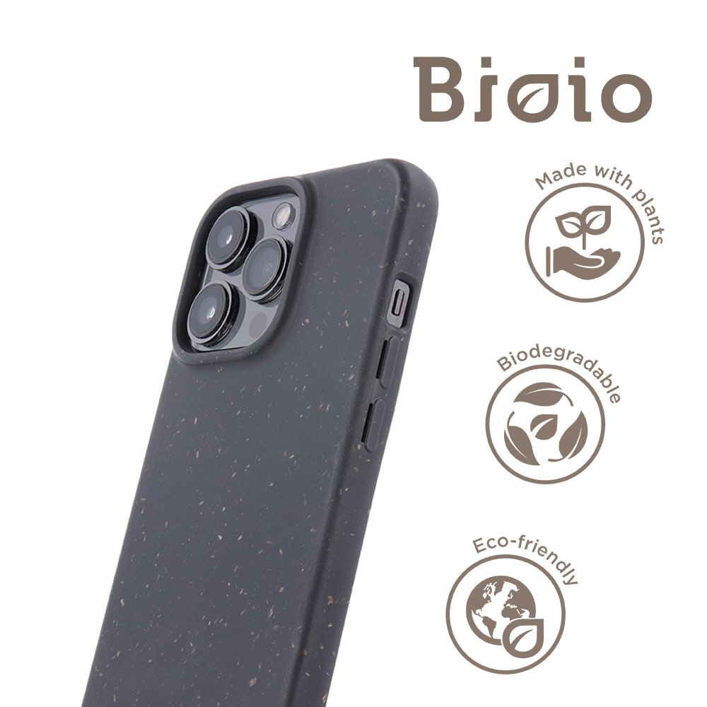 Bioio Miljøvenligt Bagsidecover til iPhone 14 Plus Sort
