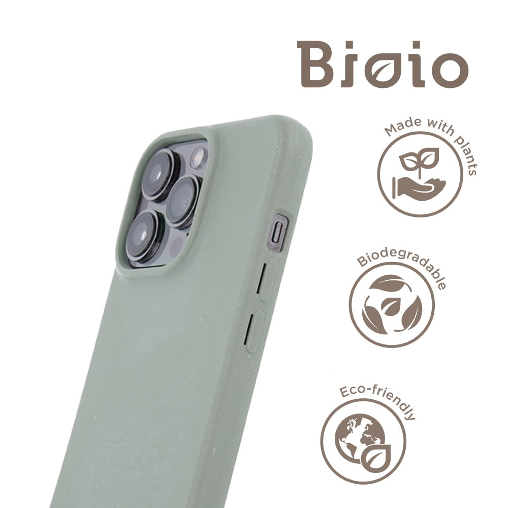 Bioio Miljøvenligt Bagcover til iPhone 14 Grøn