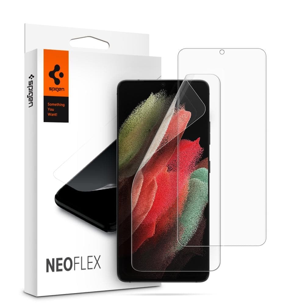 Spigen Neo Flex Skærmskåner Samsung Galaxy S21 Ultra 2-pak