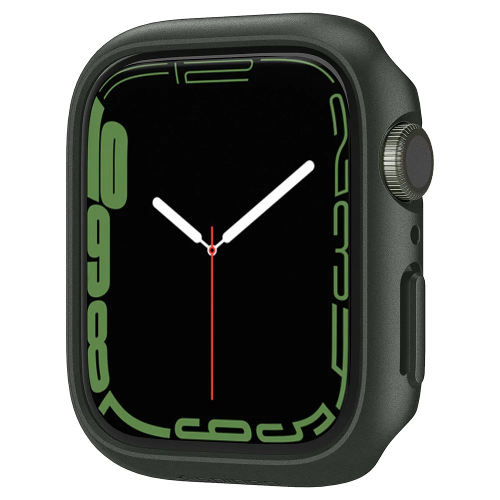 Spigen Thin Fit Skydd Apple Watch 7 45mm Grøn