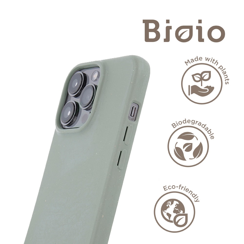Bioio Miljøvenligt Bagcover til iPhone 14 Pro Grøn