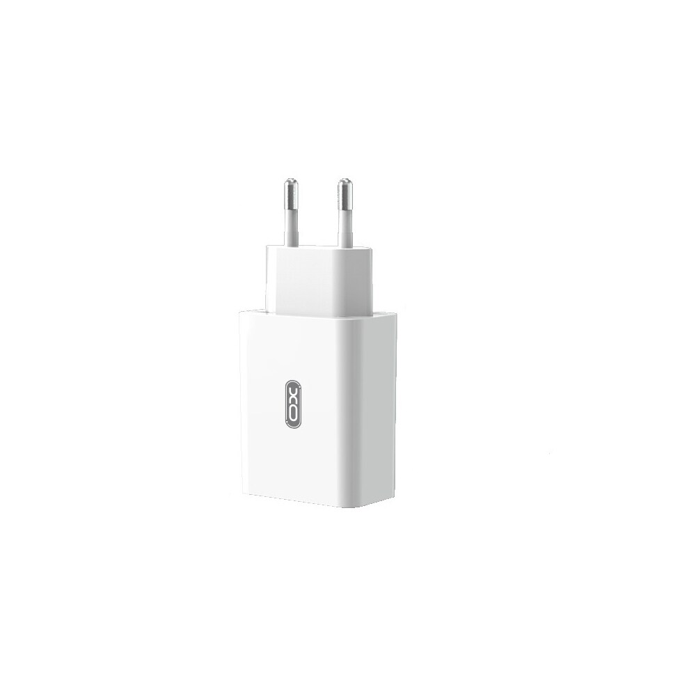 XO Væglader L36 USB-A QC3.0 18W med USB-C-kabel