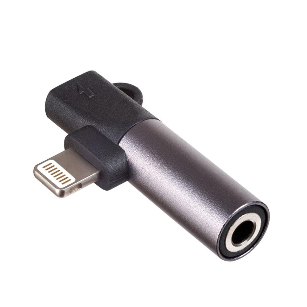 Akyga Adapter Lightning-han - Lightning-hun+ 3,5 mm-hun minijack