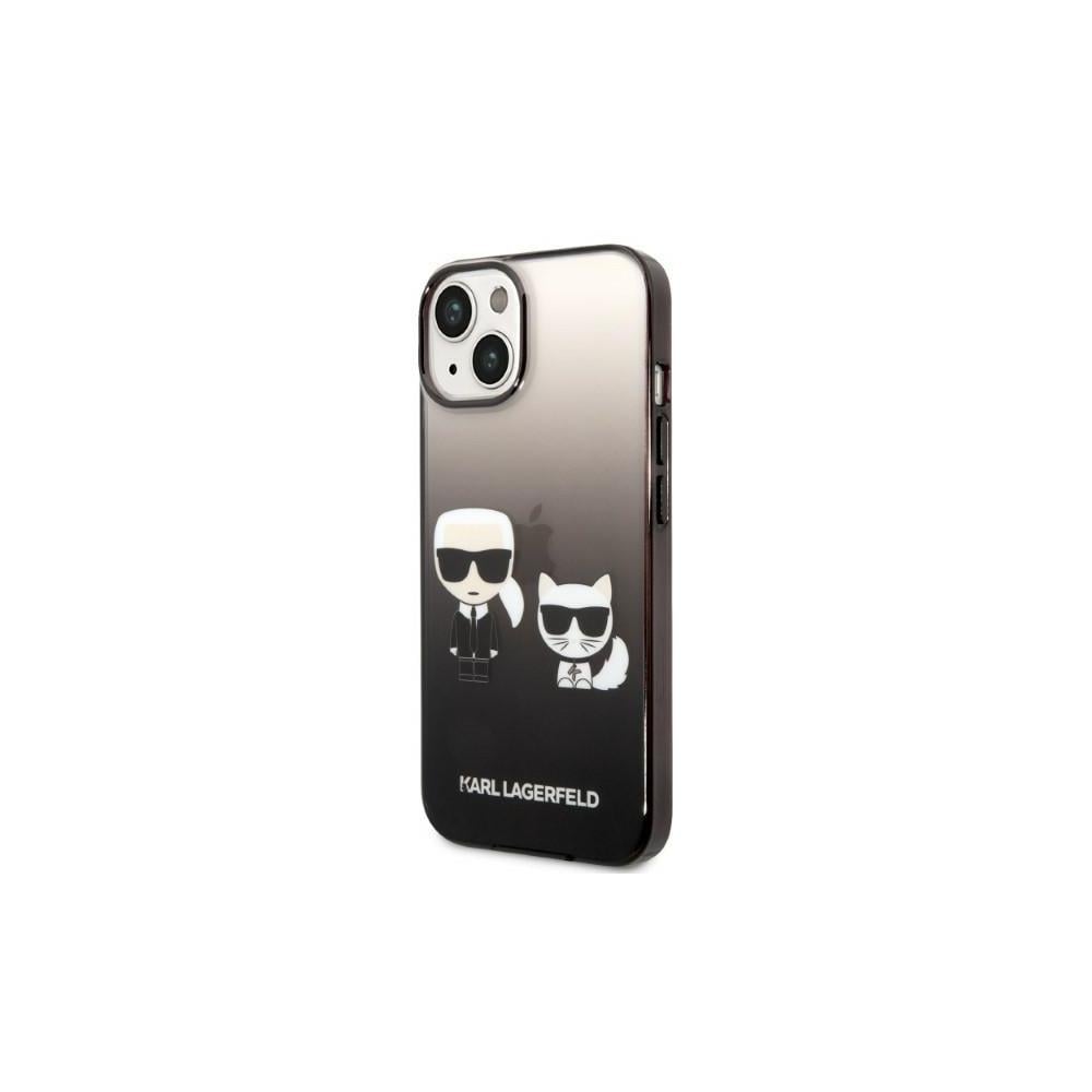 Karl Lagerfeld cover til iPhone 14 Pro - Transparent/Sort