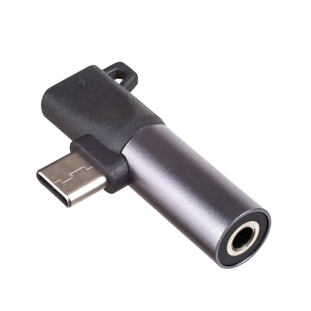 Akyga Adapter USB-C-han - USB-C-hona + 3,5 mm-hun
