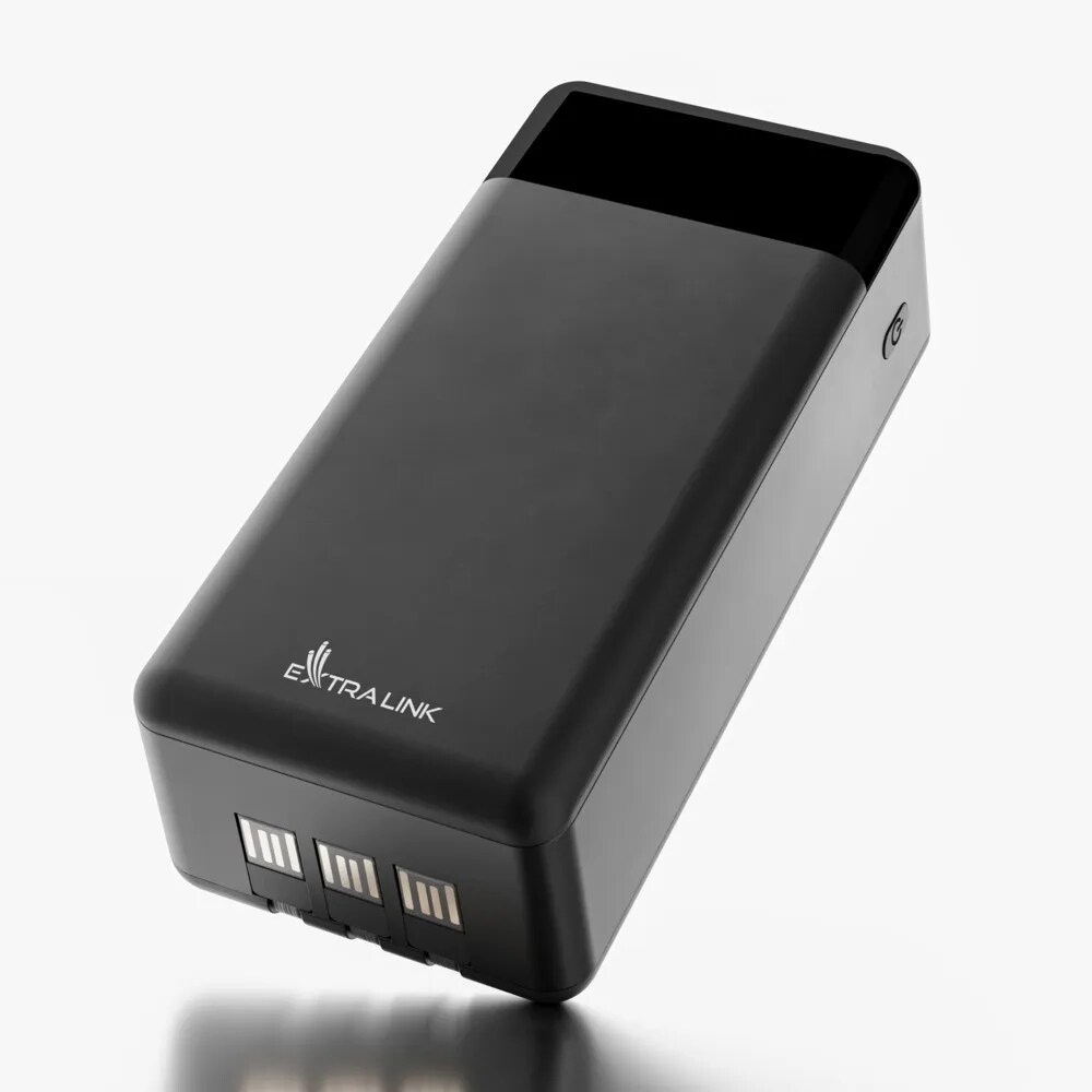 Extralink Powerbank EPB-124, 30000 mAh USB-C - Sort