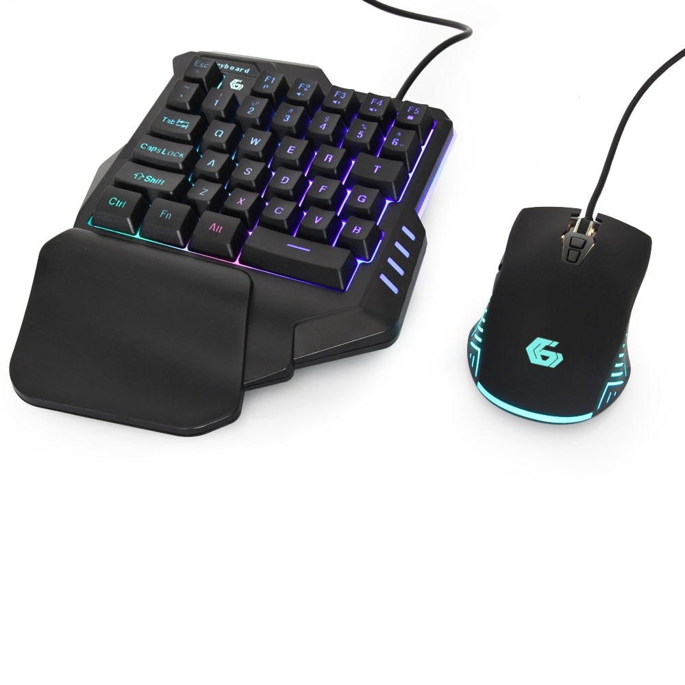 Gembird 2-i-1 Gamingpakke Ivar Twin med mus og enhåndstastatur
