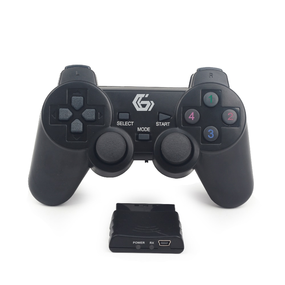 Gembird Dual Vibration Trådløs til Playstation 2 og 3 - Sort - Køb 24hshop.dk