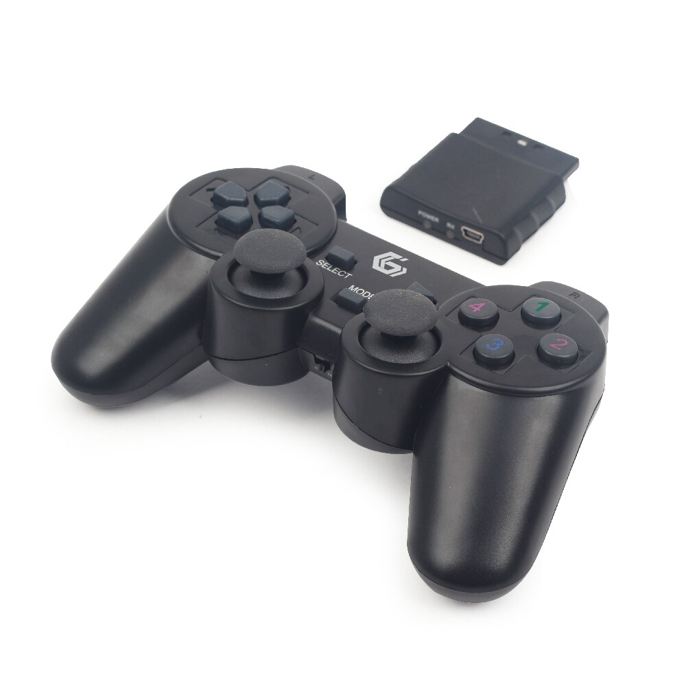 Gembird Dual Vibration Trådløs controller til PC, Playstation 2 og 3 - Sort