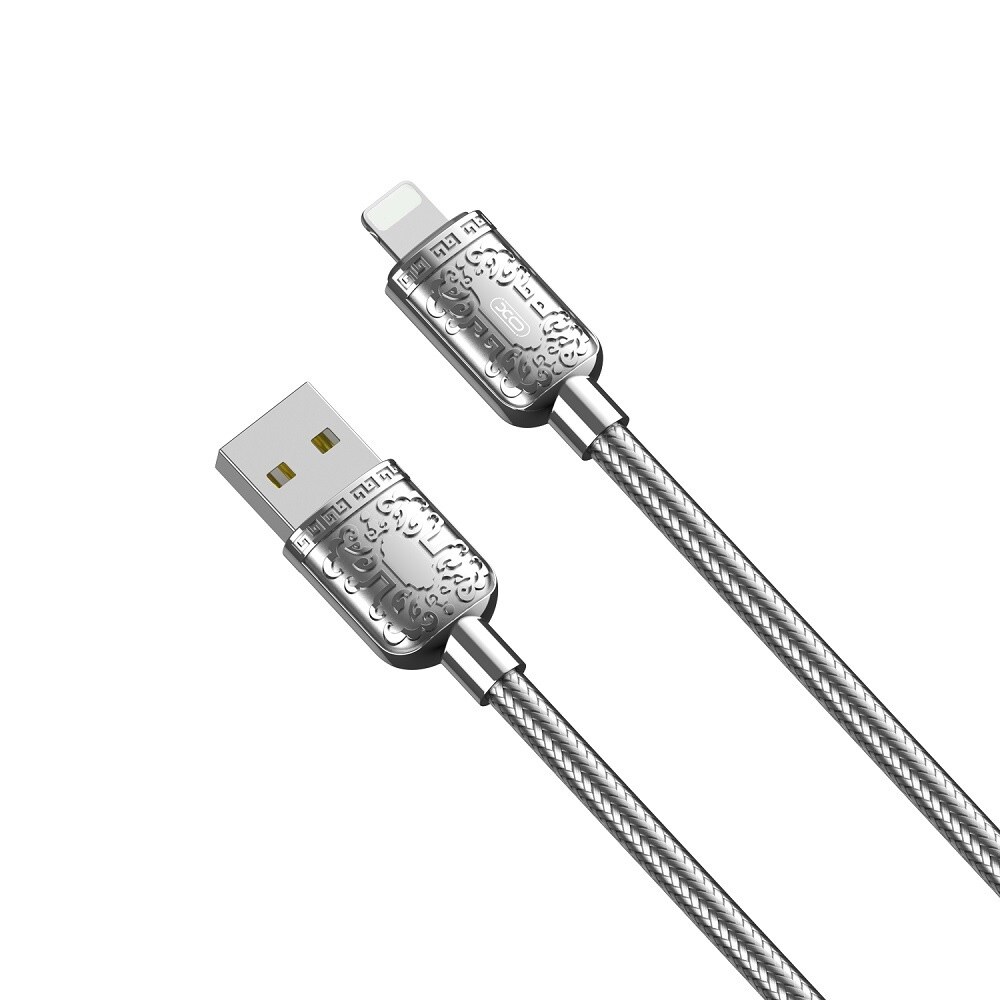 XO USB-kabel NB216 USB - Lightning 1m 2,4A - Silver