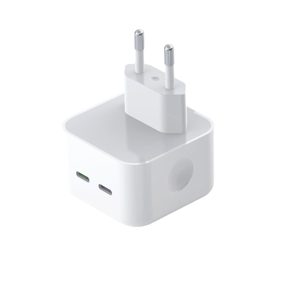 XO USB-lader PD 35W 2x USB-C med iPhone-kabel