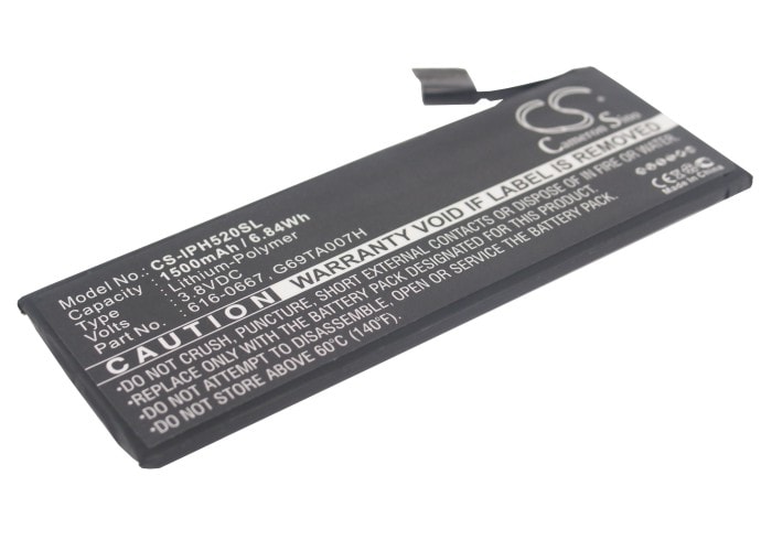 Batteri til SmartPhone, Mobil til Apple iPhone 5C, iPhone Light 32GB, A1526 og andre.