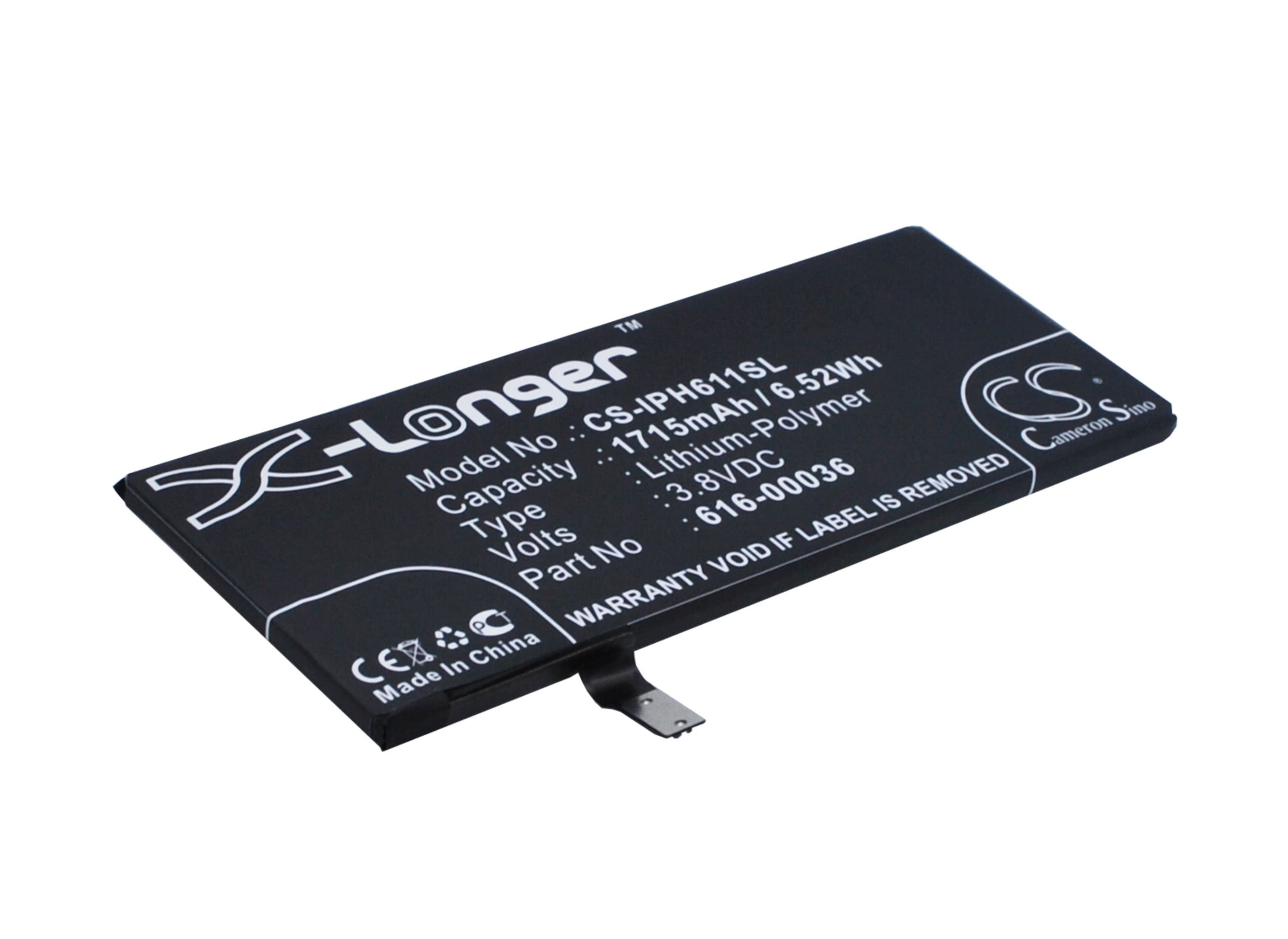 Batteri til SmartPhone, mobil til Apple iPhone 6s, A1691, A1633 og andre.